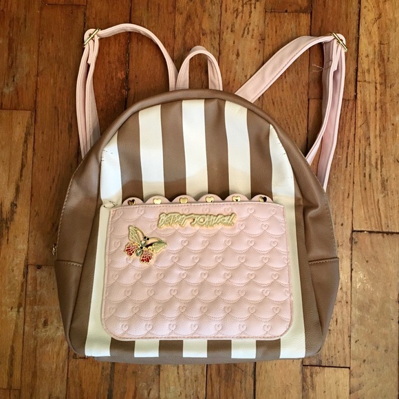 Betsey Johnson Handbags - Betsey Johnson Faux Leather Mini Backpack